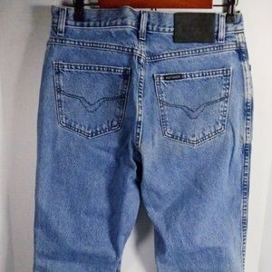 Harley Davidson Blue Jeans Sz 8 Long Classic